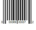 Barcode Image for UPC code 000069000072