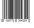 Barcode Image for UPC code 0000772004329