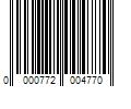 Barcode Image for UPC code 0000772004770