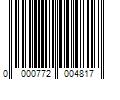 Barcode Image for UPC code 0000772004817