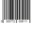 Barcode Image for UPC code 0000772005111