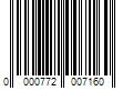 Barcode Image for UPC code 0000772007160