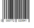 Barcode Image for UPC code 0000772020541