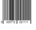 Barcode Image for UPC code 0000772021111