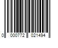 Barcode Image for UPC code 0000772021494