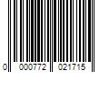 Barcode Image for UPC code 0000772021715