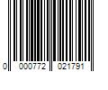 Barcode Image for UPC code 0000772021791