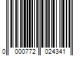 Barcode Image for UPC code 0000772024341