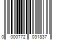 Barcode Image for UPC code 0000772031837