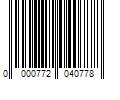 Barcode Image for UPC code 0000772040778