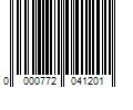 Barcode Image for UPC code 0000772041201