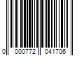 Barcode Image for UPC code 0000772041706