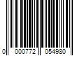 Barcode Image for UPC code 0000772054980