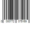 Barcode Image for UPC code 0000772075169