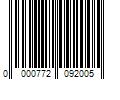 Barcode Image for UPC code 0000772092005