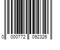 Barcode Image for UPC code 0000772092326