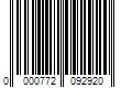 Barcode Image for UPC code 0000772092920