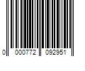 Barcode Image for UPC code 0000772092951