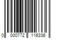 Barcode Image for UPC code 0000772116336