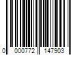 Barcode Image for UPC code 0000772147903