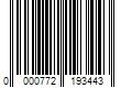 Barcode Image for UPC code 0000772193443