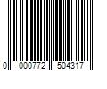 Barcode Image for UPC code 0000772504317