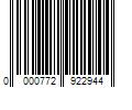 Barcode Image for UPC code 0000772922944