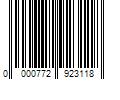 Barcode Image for UPC code 0000772923118