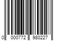 Barcode Image for UPC code 0000772980227