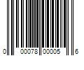 Barcode Image for UPC code 000078000056