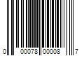 Barcode Image for UPC code 000078000087