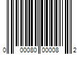 Barcode Image for UPC code 000080000082