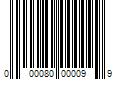 Barcode Image for UPC code 000080000099