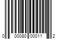 Barcode Image for UPC code 000080000112