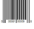 Barcode Image for UPC code 000081000098