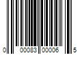 Barcode Image for UPC code 000083000065