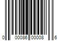 Barcode Image for UPC code 000086000086