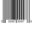 Barcode Image for UPC code 000087000078