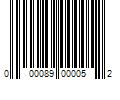 Barcode Image for UPC code 000089000052