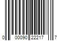 Barcode Image for UPC code 000090222177