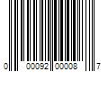 Barcode Image for UPC code 000092000087