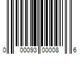 Barcode Image for UPC code 000093000086