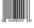 Barcode Image for UPC code 000096000076