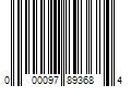 Barcode Image for UPC code 000097893684