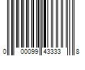 Barcode Image for UPC code 000099433338