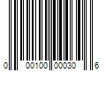 Barcode Image for UPC code 000100000306