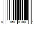 Barcode Image for UPC code 000100000481