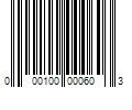 Barcode Image for UPC code 000100000603