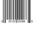 Barcode Image for UPC code 000100000665