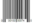 Barcode Image for UPC code 000100000740